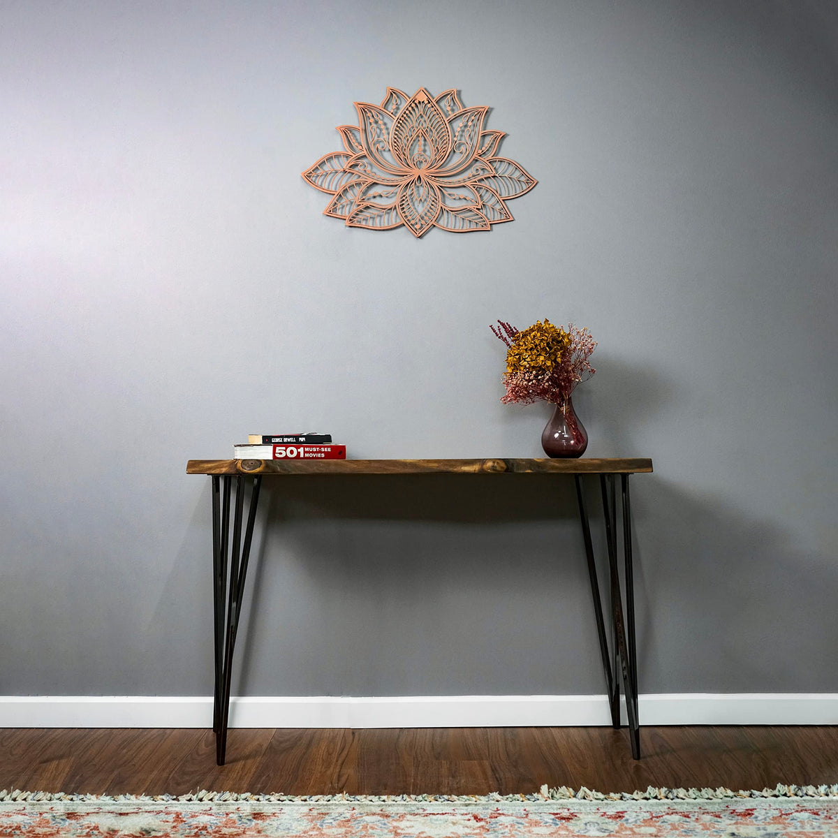 Mandala Metal Wall Decor (26.3" x 17" / Copper)