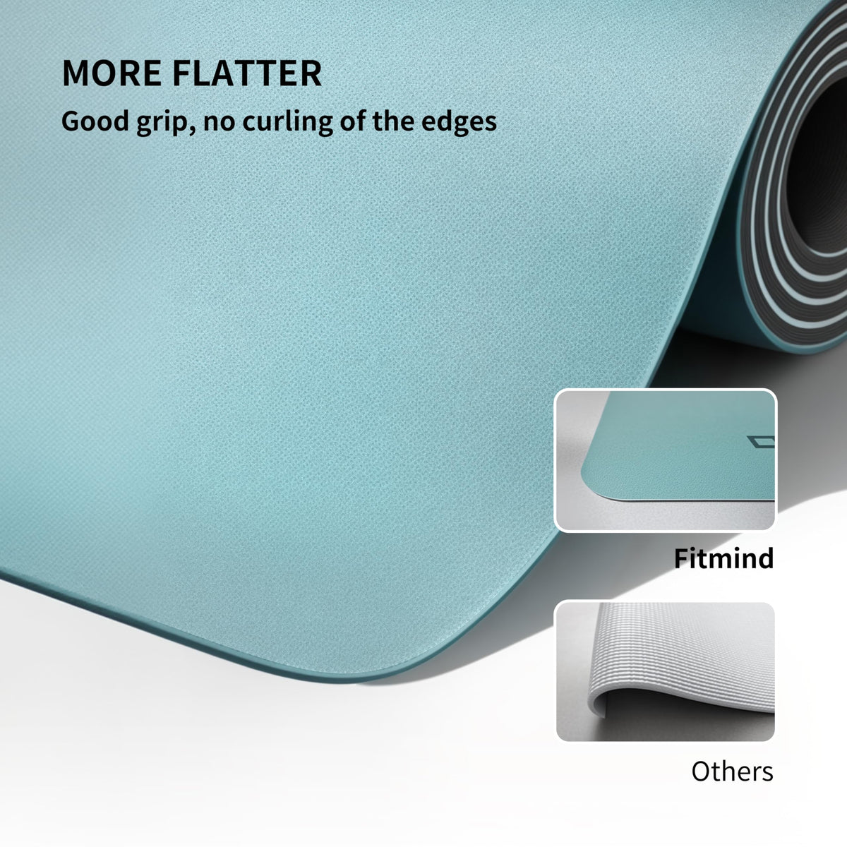 Professional PU Rubber Yoga Mat (green)