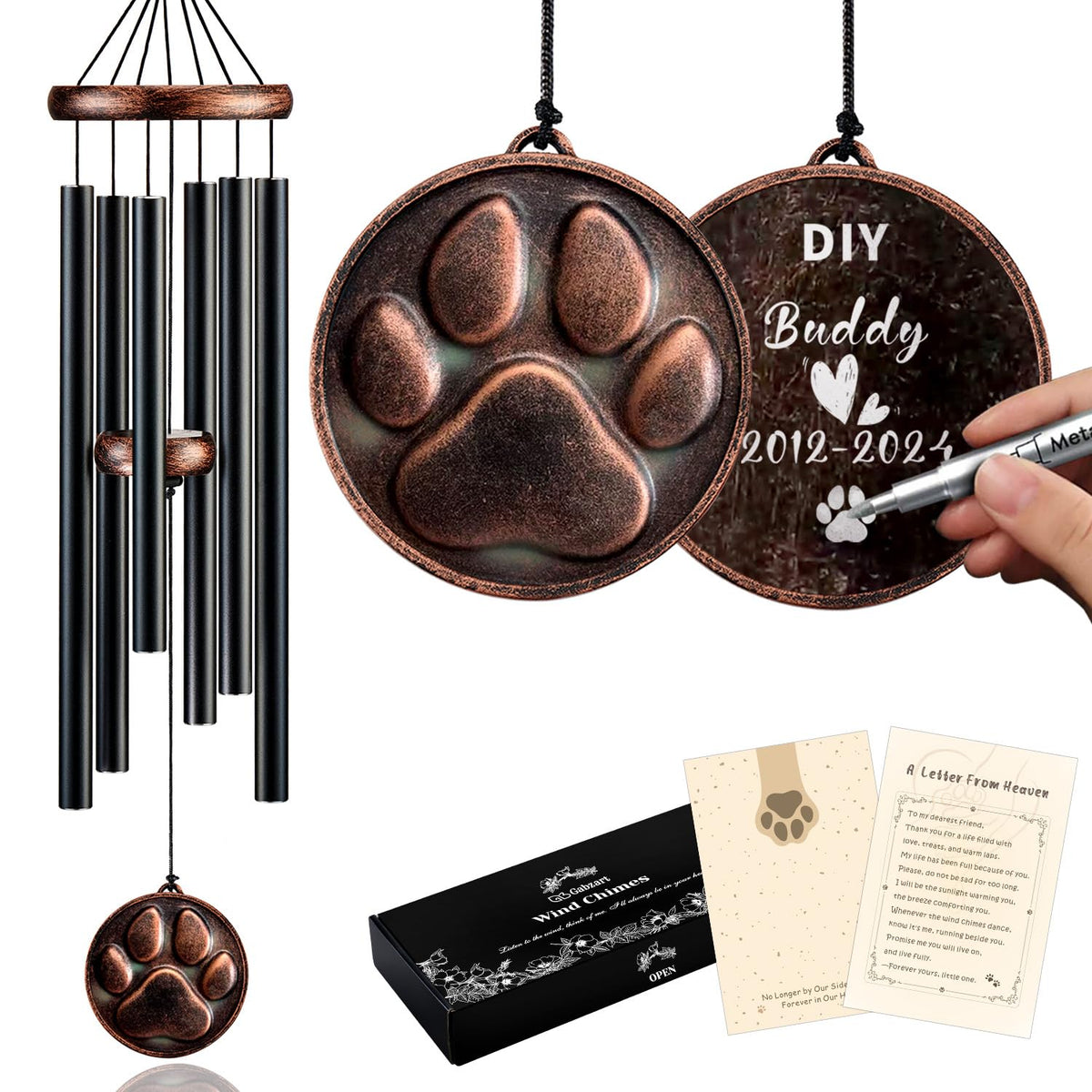 Dog Memorial Gifts for Loss of Dog (34" DIY)