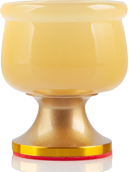 Yellow Buddha Water Cup (1pc Yellow Jade Cup)