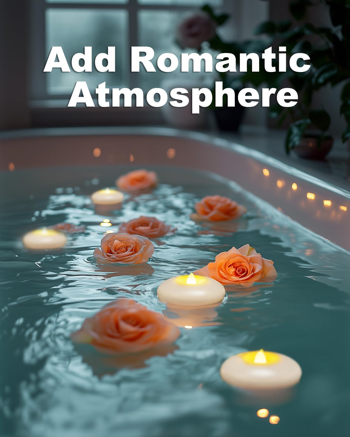 3" Flameless LED Floating Candles (White (24Pack) / 3 inch)