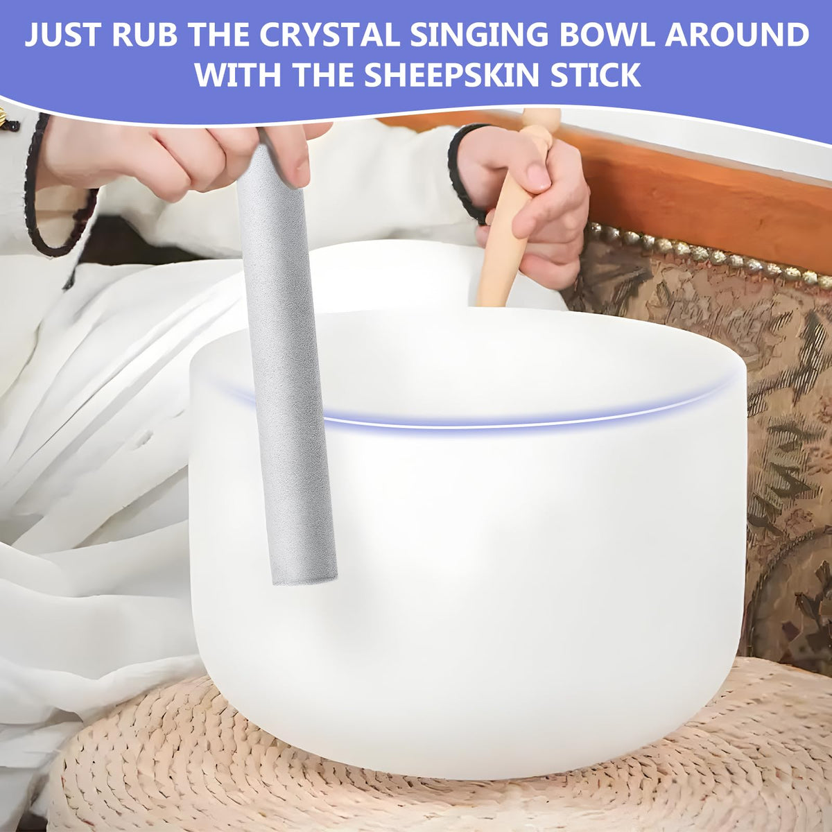 2 Pieces Singing Bowl Mallet Set (mallet)