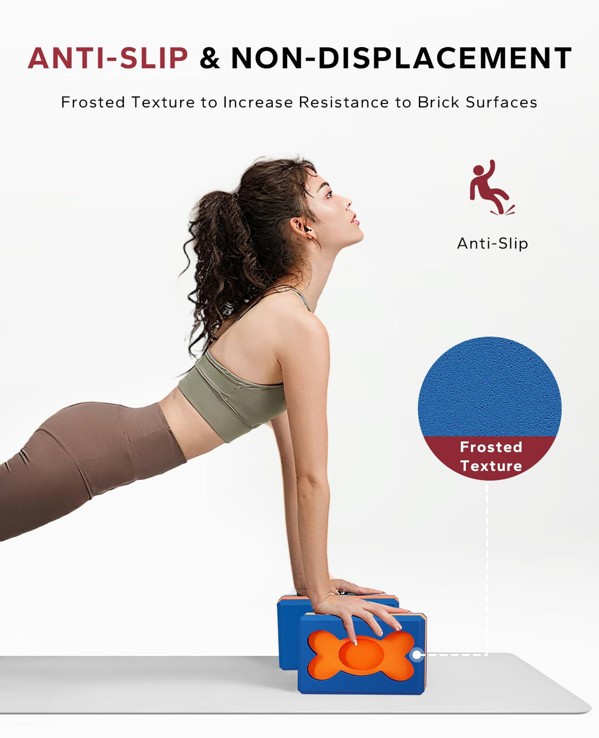 Yoga Blocks 2 Pack (Blue/Orange)