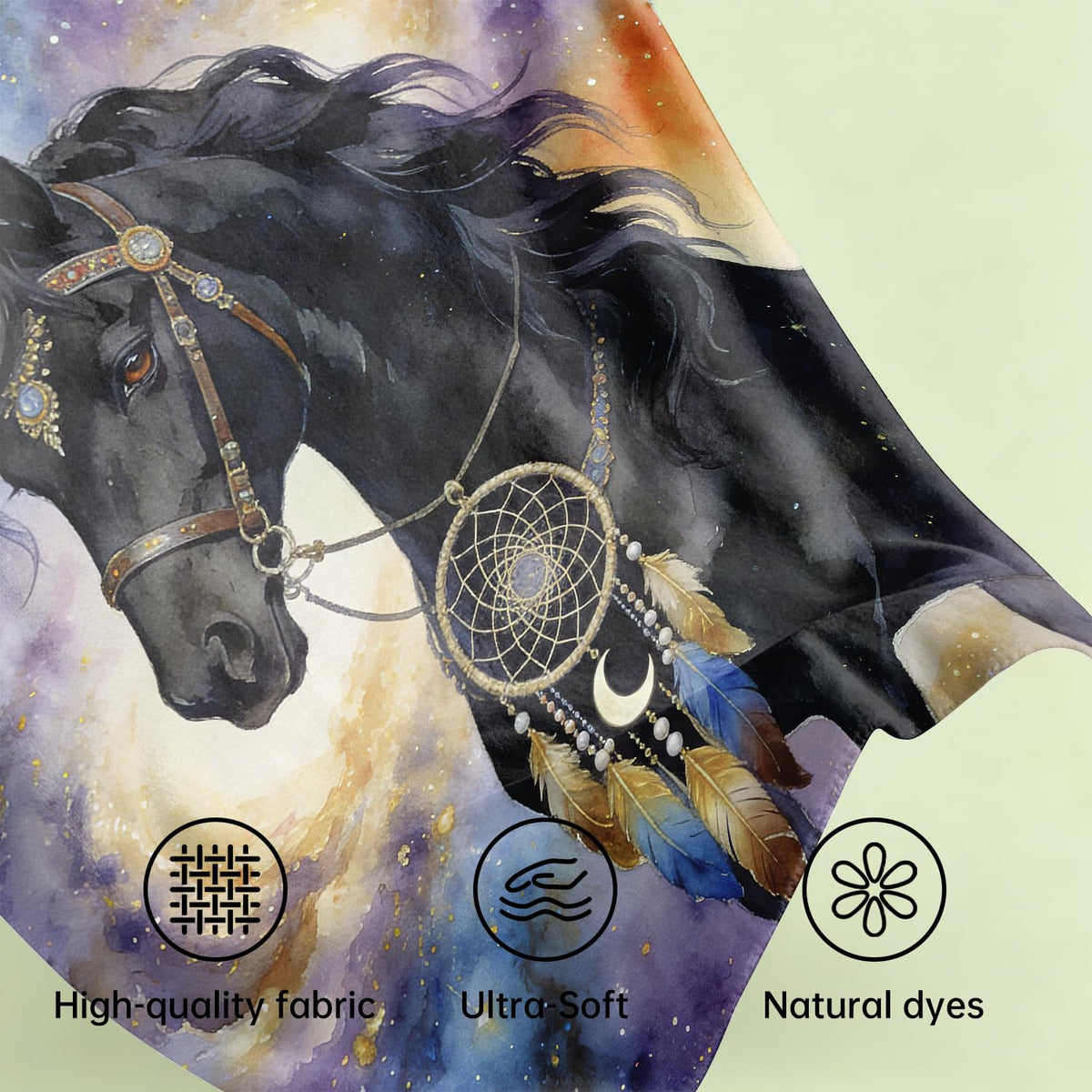 Unicorn Throw Blanket Mythical Dreamcatcher Cozy Soft Plush Flannel 60"X80" (Unicorn / 60"X80")