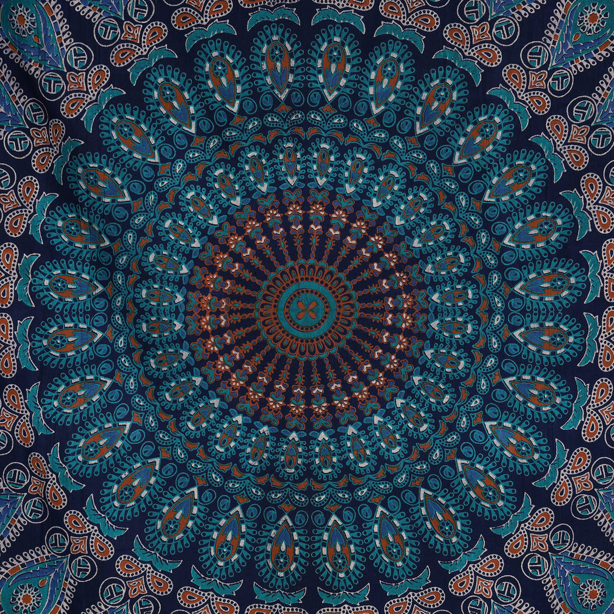 Organic Cotton (Blue Green / 40"L x 30"W)