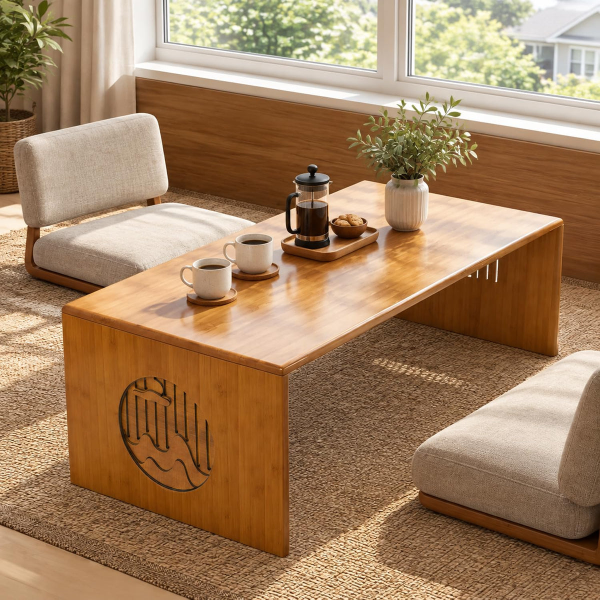 Folding Floor Table (31.5Inch)