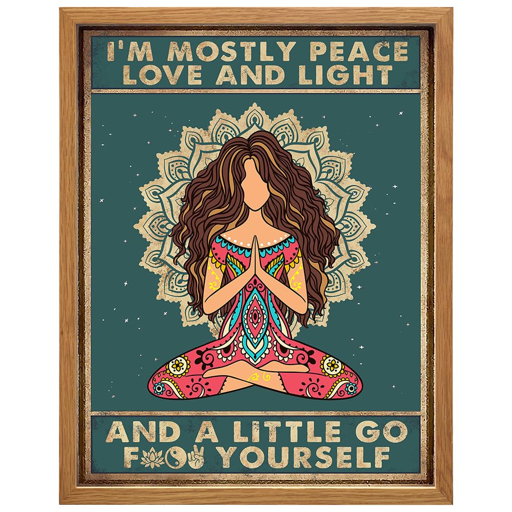 Funny Boho Wall Art 11x14 FRAMED (14"L x 11"W / Framed)
