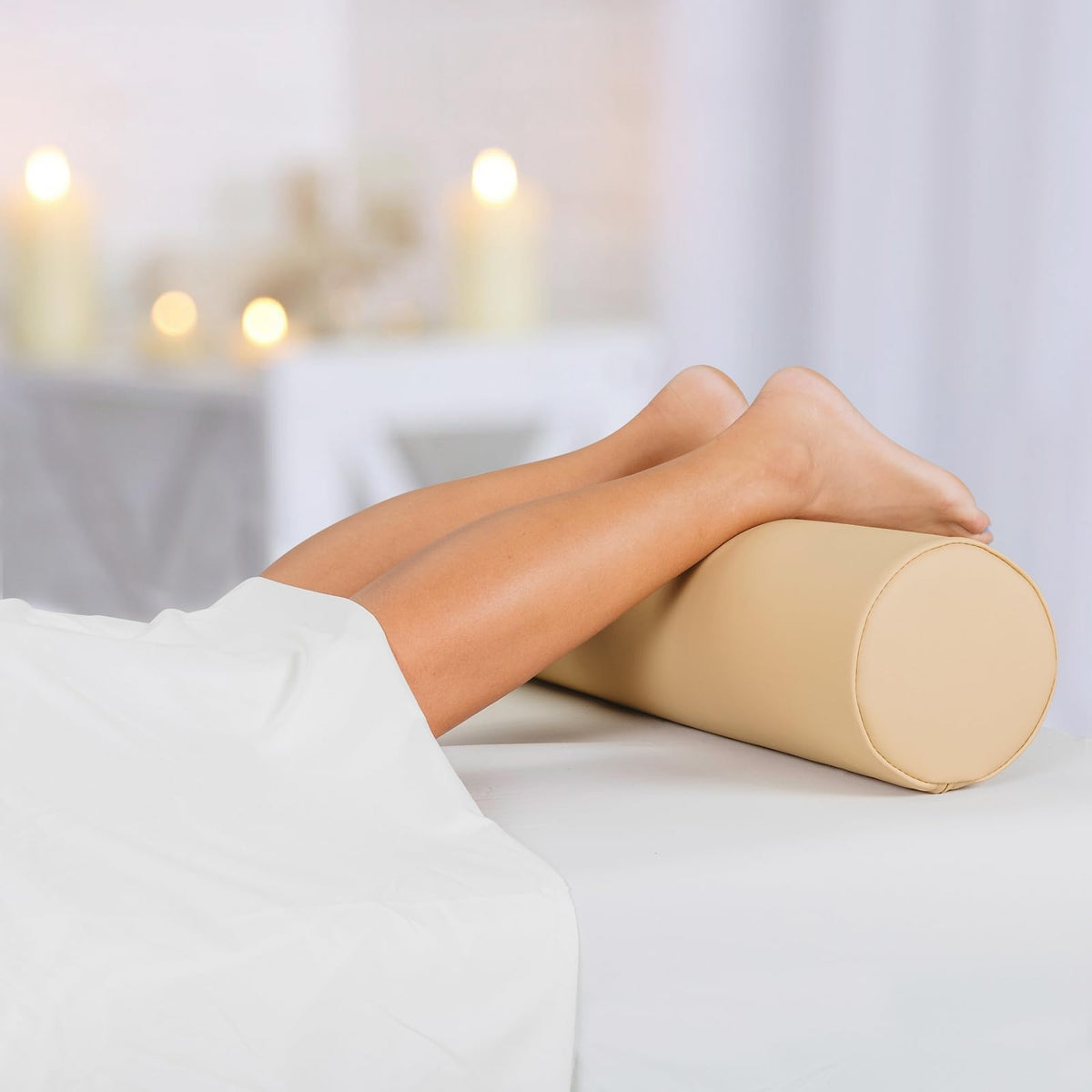 Massage Bolster Pillow Full Round (Black)