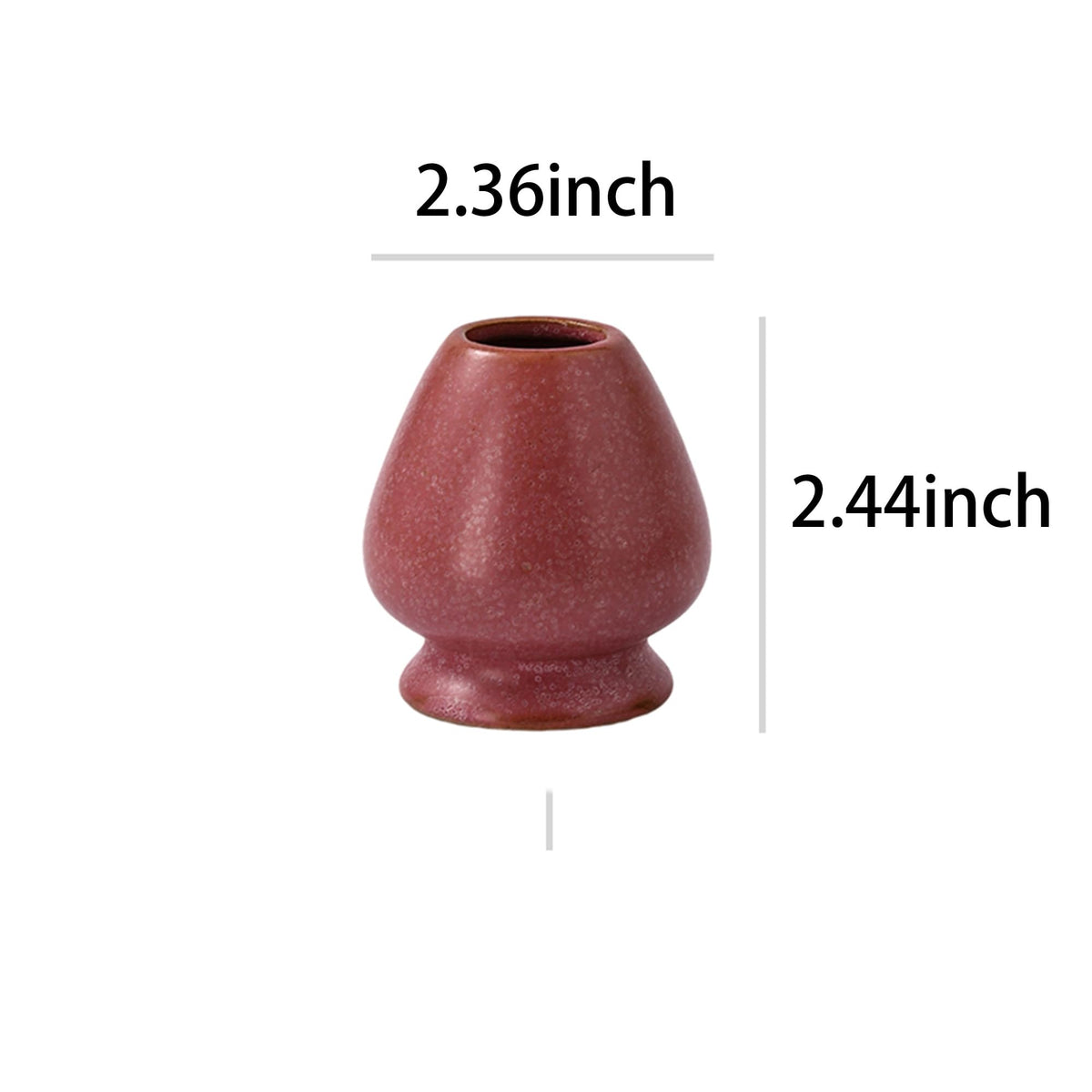 Matcha Bowl Set with Bamboo Whisk (reddish brown (with a textured finish))