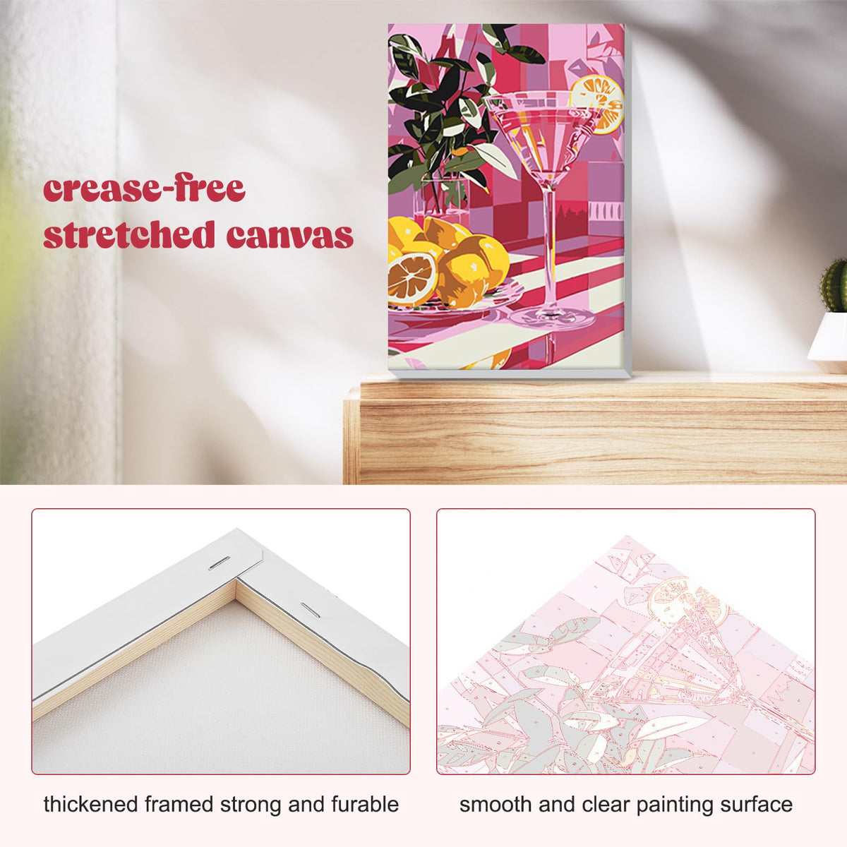 Cocktail Framed Paint by Numbers Kit for Adults