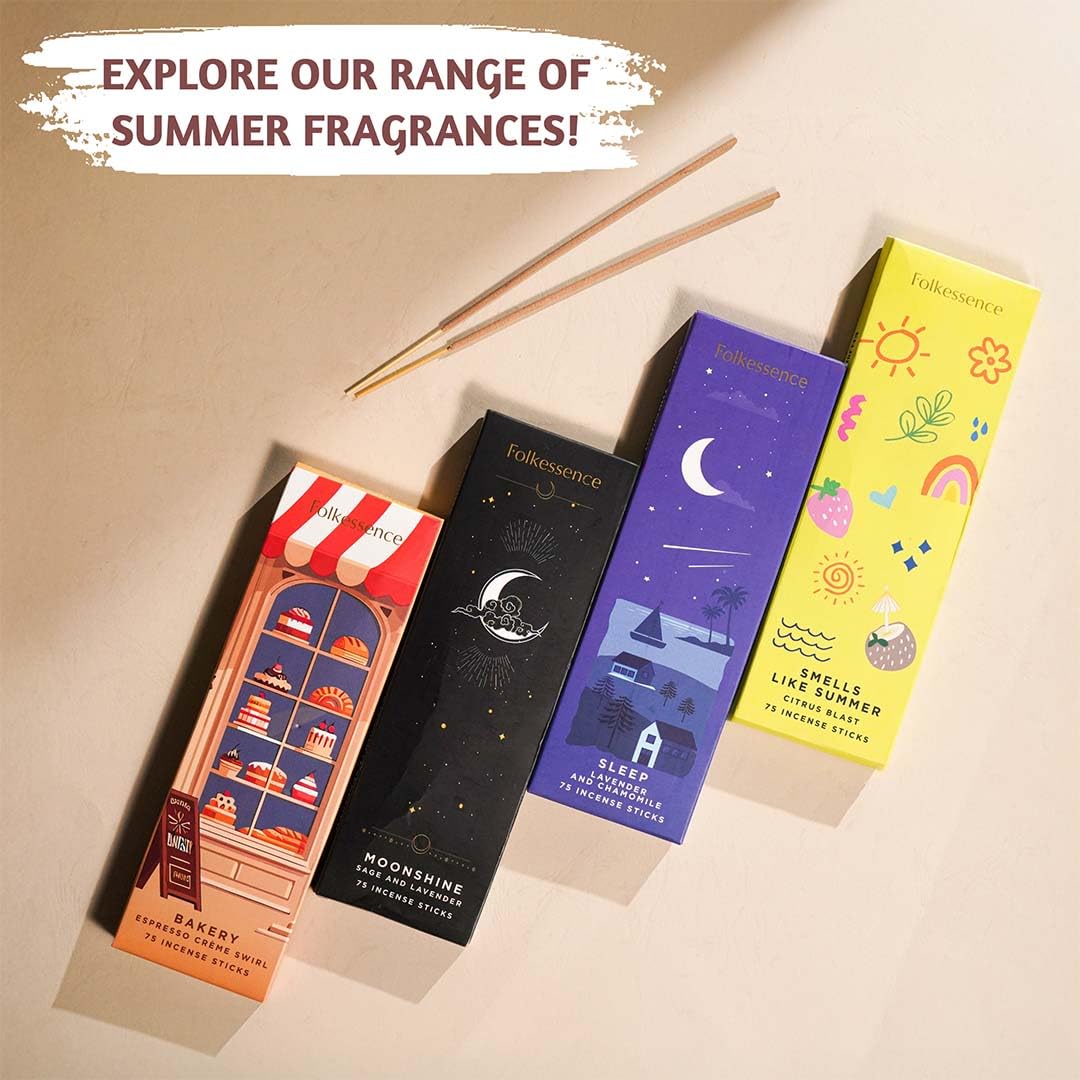 Premium Summer Incense Sticks (Pack of 75)