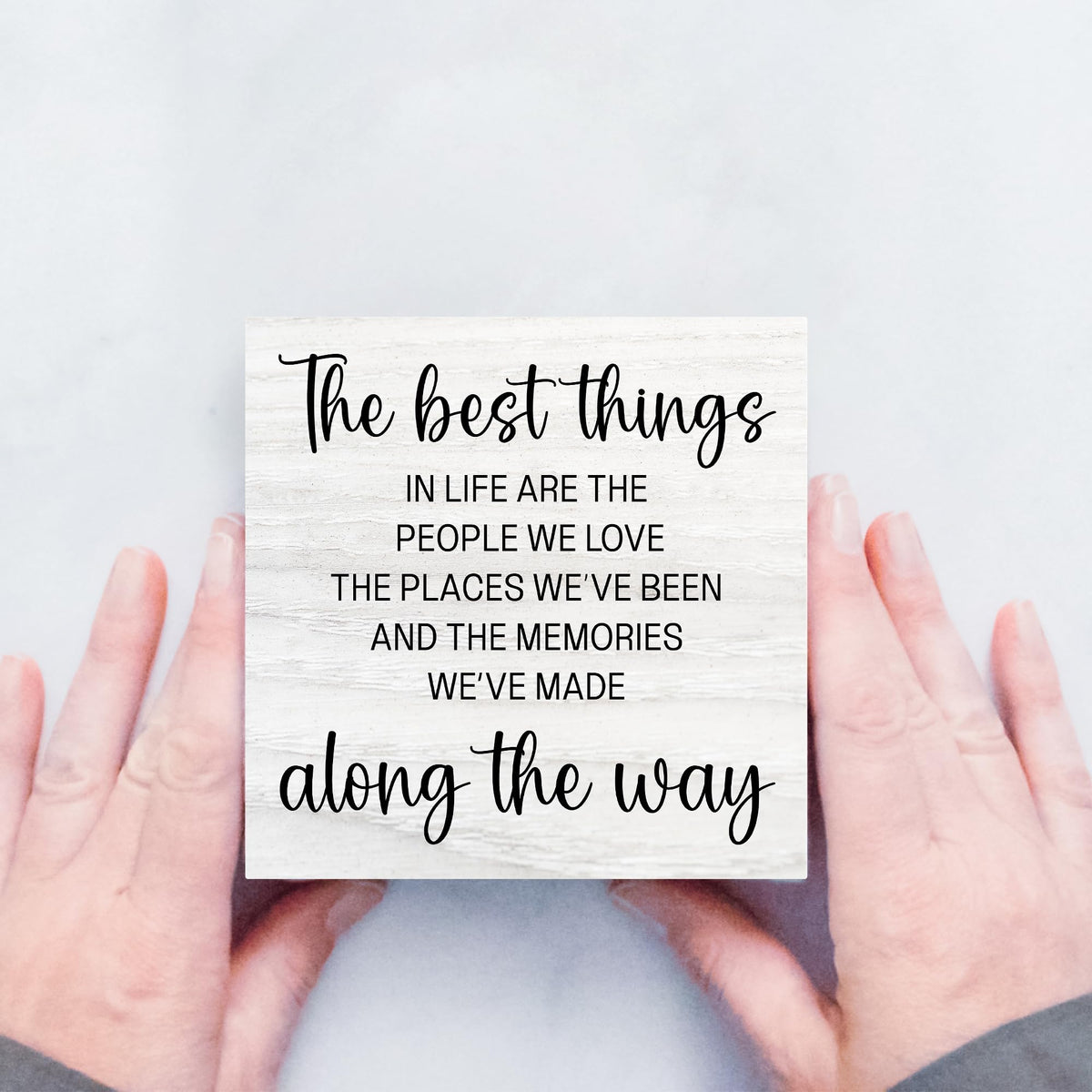 Inspirational Decor Box Sign for Home Living Room (Lavender)
