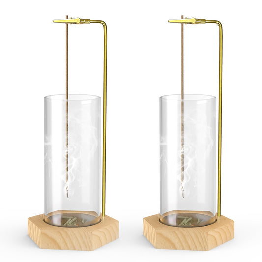 2 Pack Incense Holder (Hexagonal Wood Color)