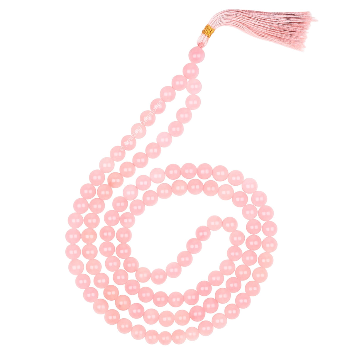 Rose Quartz Mala (Rose Quartz / Plain)