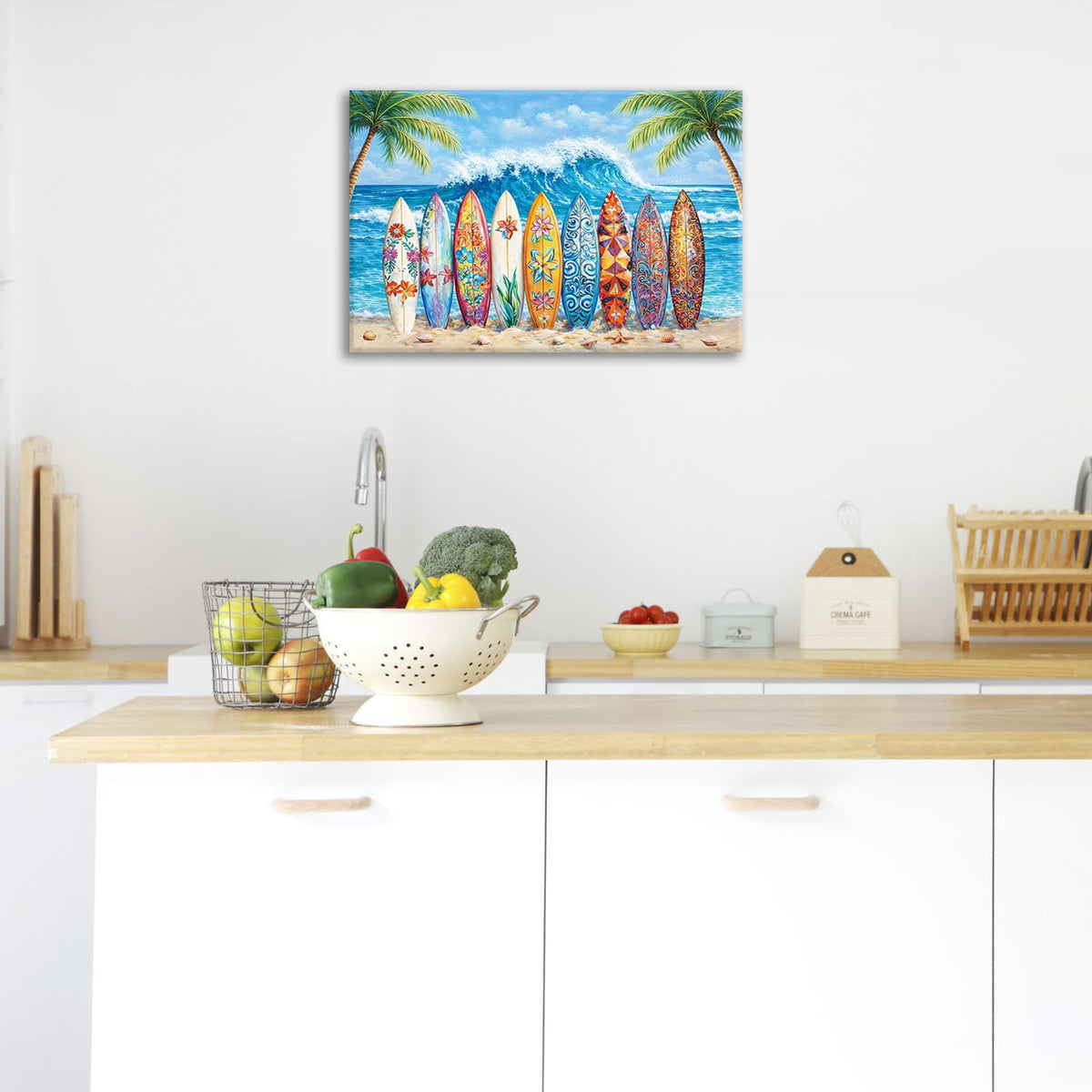 Beach Wall Art (Surfboard / 24L" x 16W")