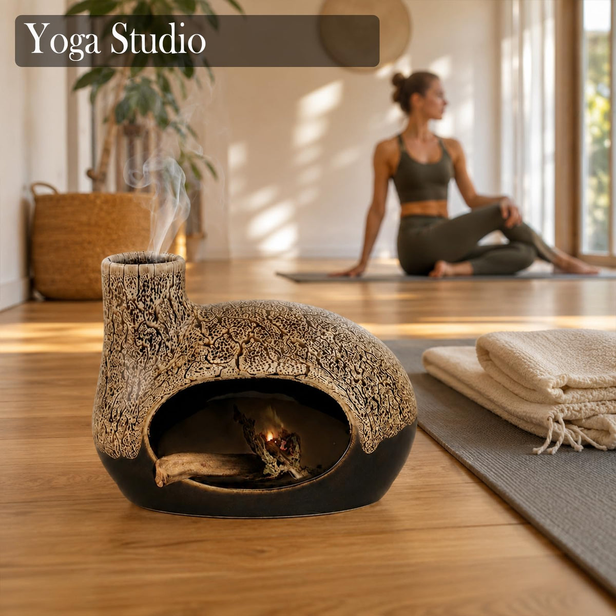 Handcrafted Ceramic Palo Santo Holder (White)