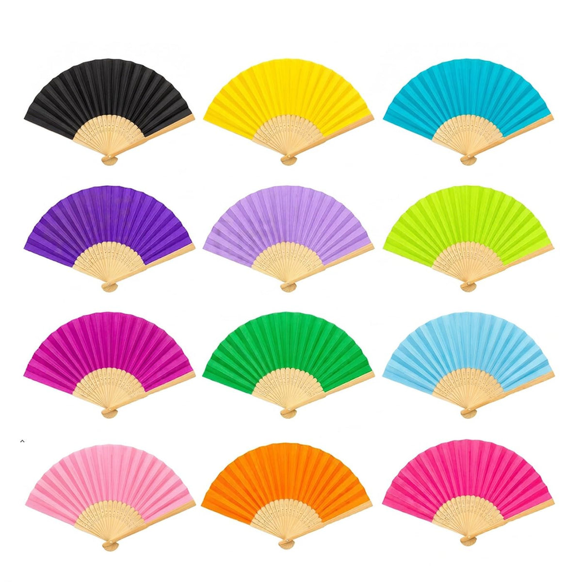 Paper Hand Fans (Multi Color)