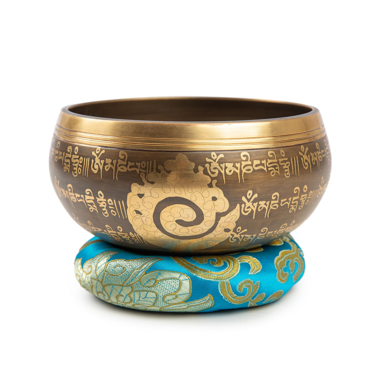 Tibetan Singing Bowl Set (Golden Ohm - 5 Inch)
