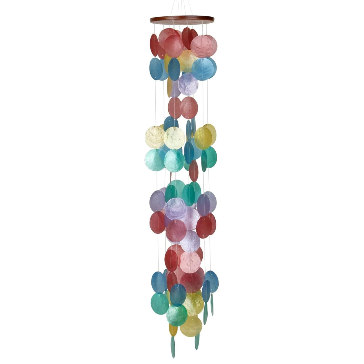 Capiz Waterfall Wind Chime (40 Inches Rainbow)