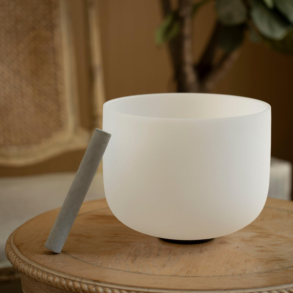 432HZ Tuned C Note Root Chakra Quartz Crystal Singing Bowl 10 inch with carrying case (10 Inch C 432hz)
