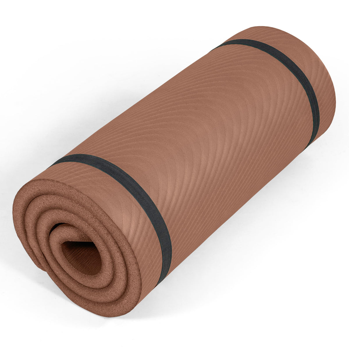 1" Extra Thick Yoga Mat (Wave / Mocha)