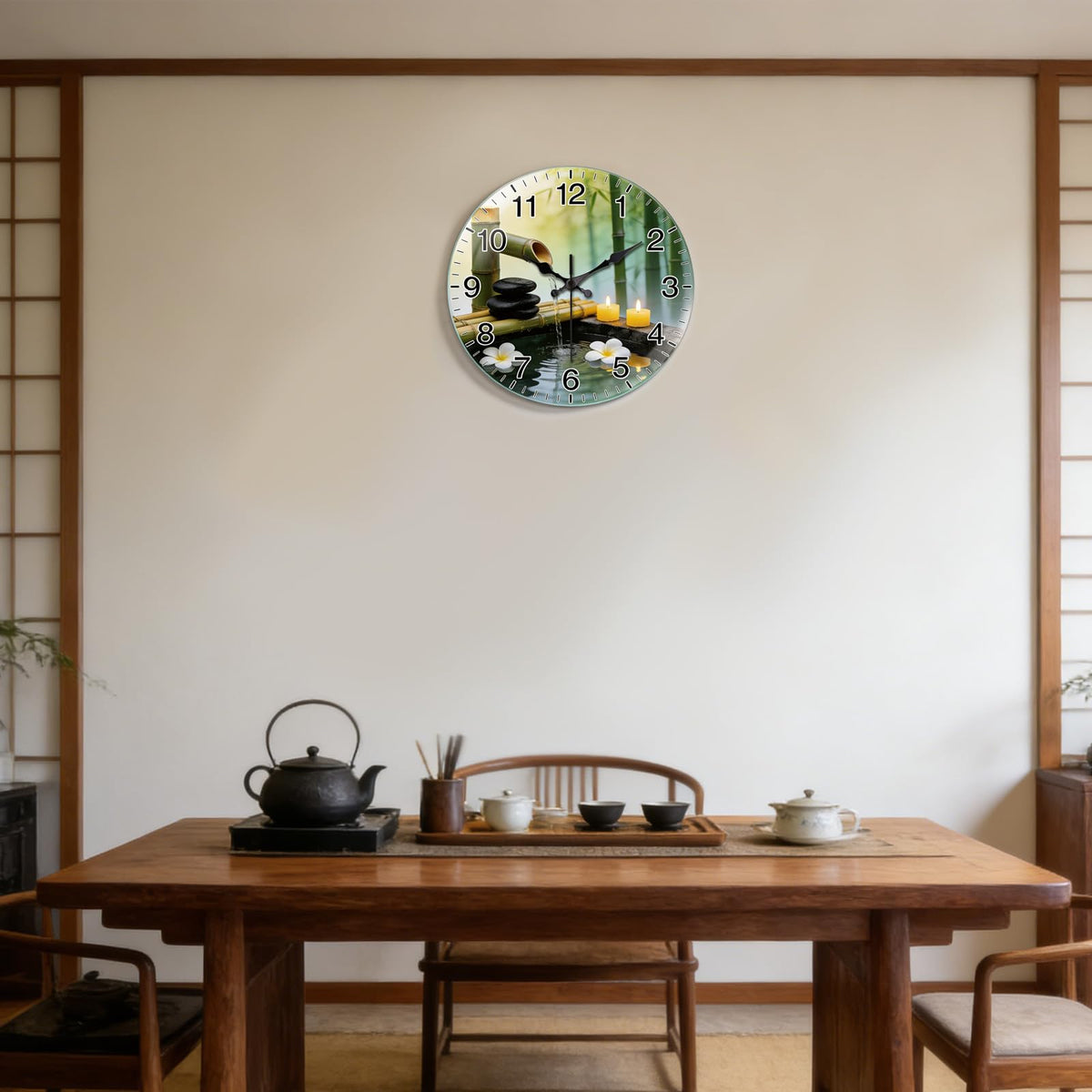 Zen Bamboo Wall Clocks Battery Operated (Zen Bamboo)