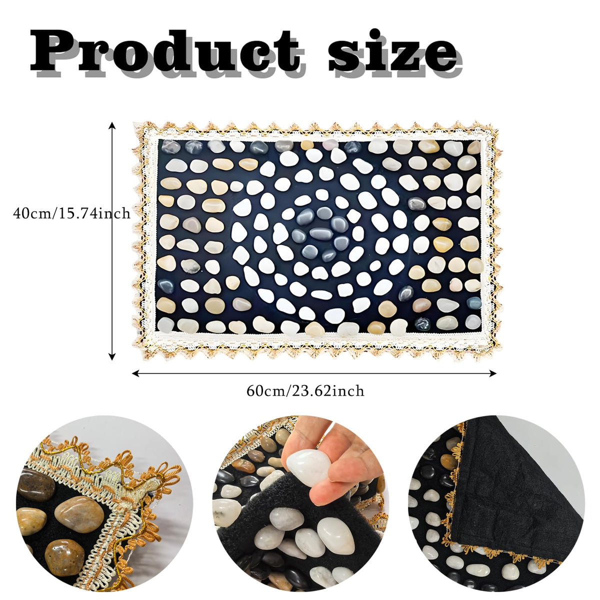 Foot Massage Mat Acupressure (Pebble-round)
