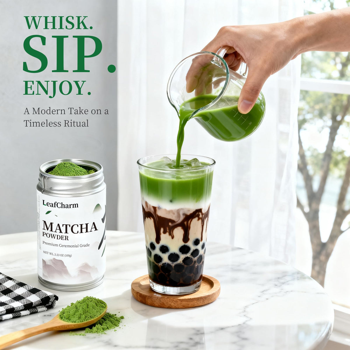 Ceremonial Grade Matcha Green Tea Powder 3.52 OZ (3.53oz)