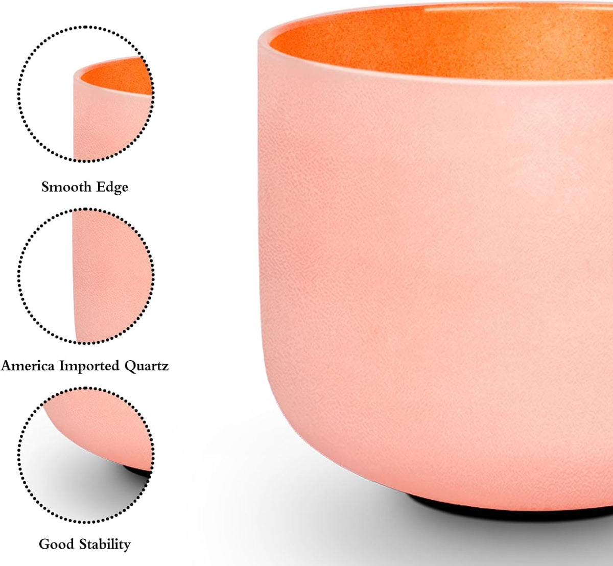 Set of 7 6 12 inch Color Tuned 432hz Quartz Crystal Singing Bowls with Heavy Duty Carrying Cases and Singing Bowl Mallets Multi (Set of 7, Colour)