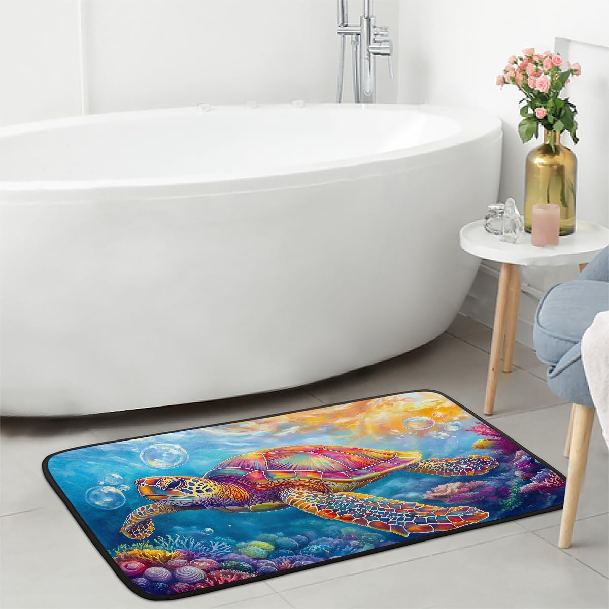 Turtle Kitchen Rugs Kitchen Mats Non Slip Floor Mat (Color 13)