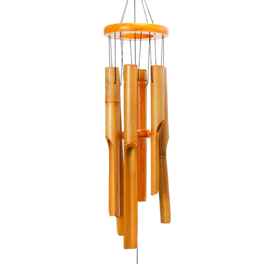 Bamboo Wind Chimes for Outside (Brown)