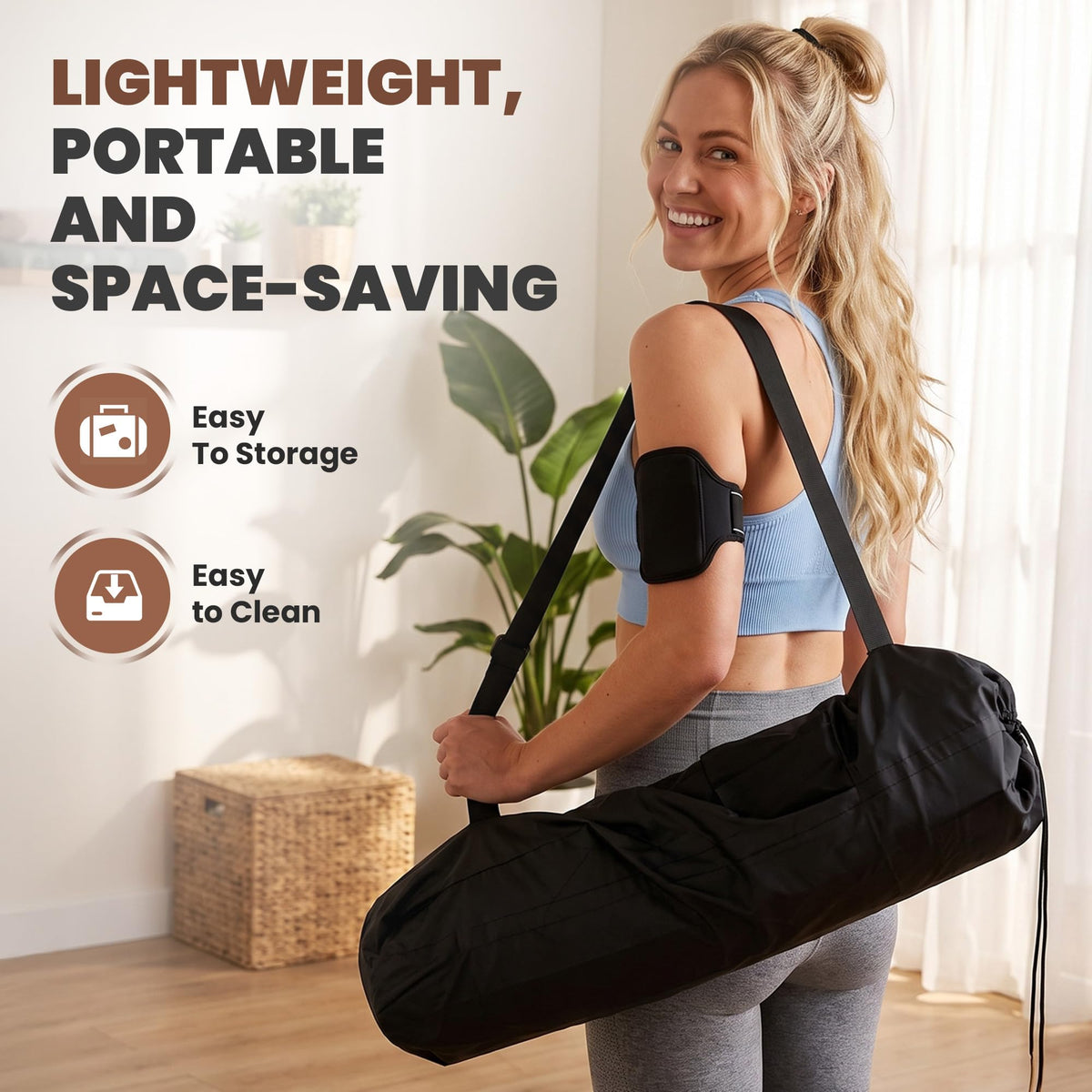 Foldable Yoga Mat (Blue)