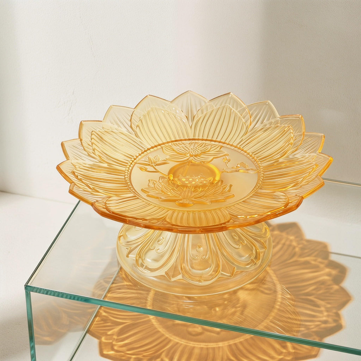 Buddhist Fruit Plate (18.00X18.00X7.50CM)