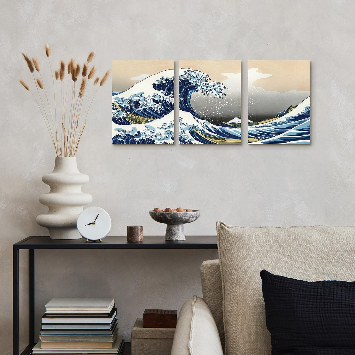 3 Piece Wall Art 16 x 20 Inches (Waves 73)