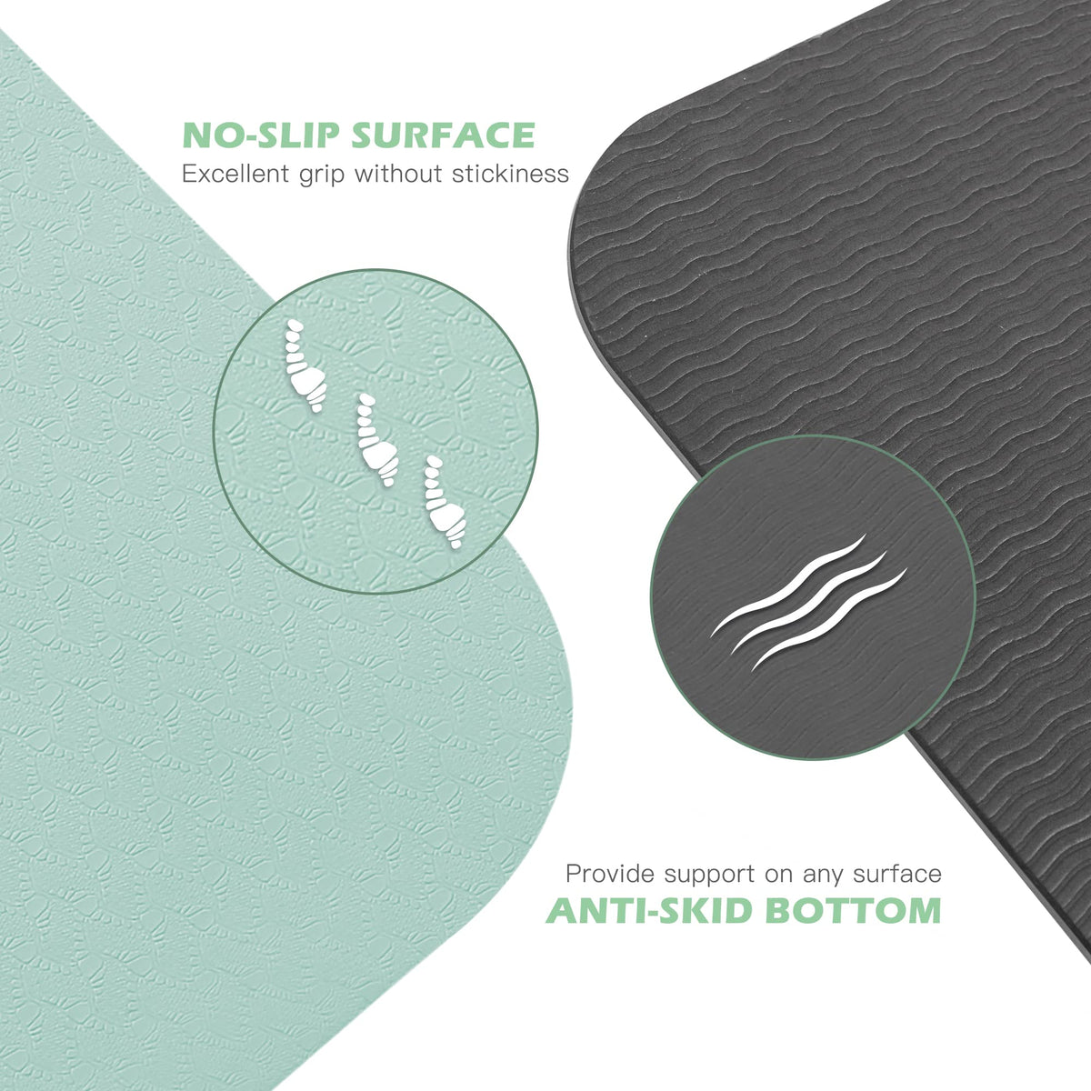 Extra Thick 1 (72"x24"x1/3" / Matcha Green & Gray)