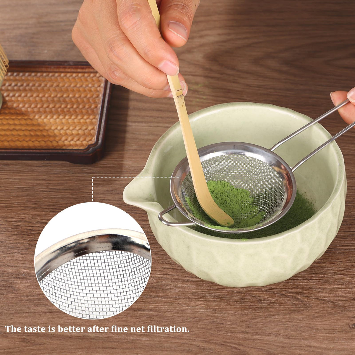 Matcha whisk Set (Green)
