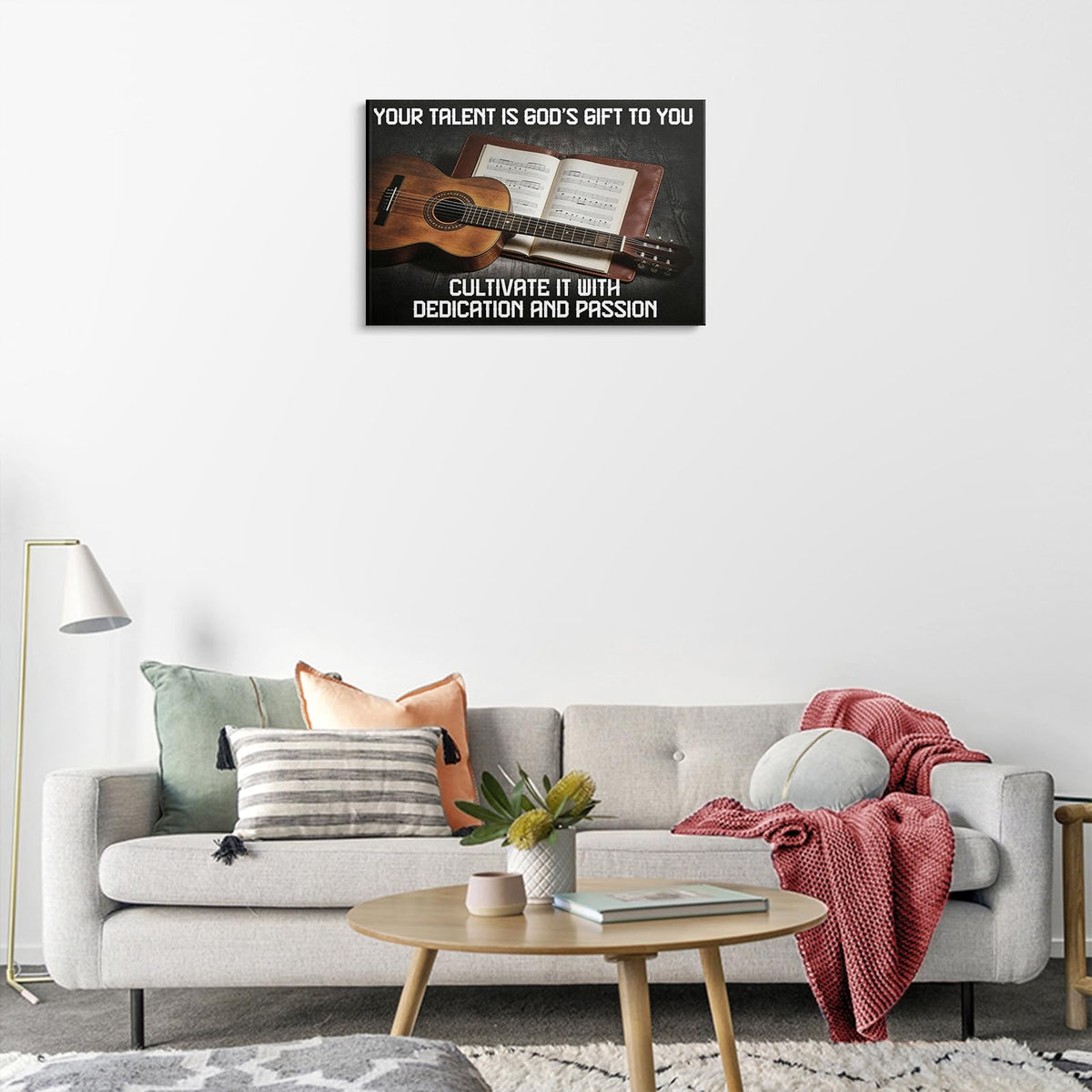 Inspirational Guitar Wall Art (1p-Guitar / 18L" x 24W")