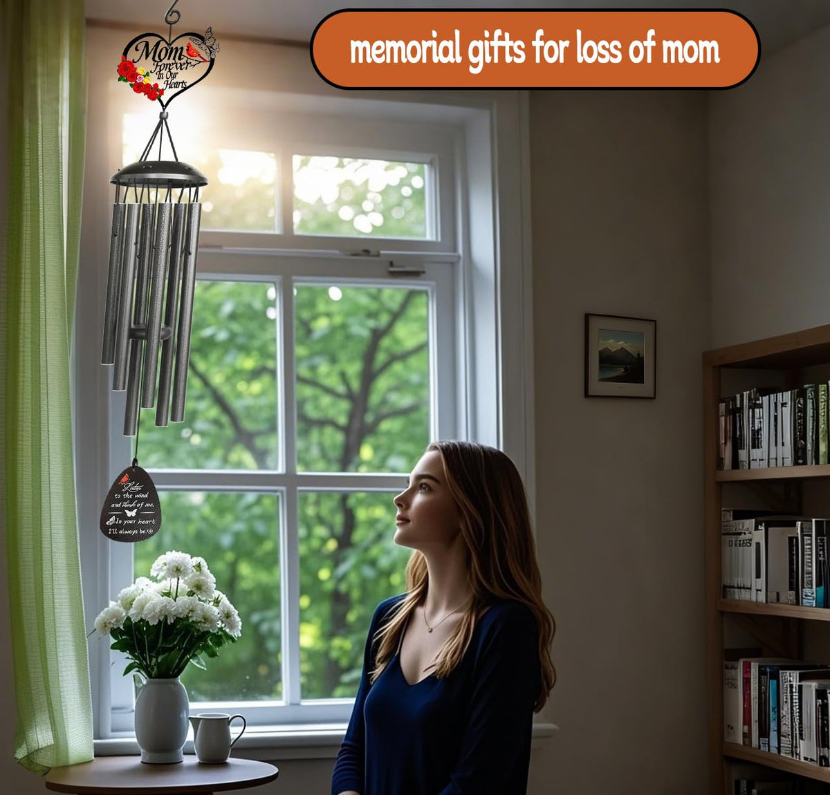 40"Memorial Wind Chimes for Loss of Mother