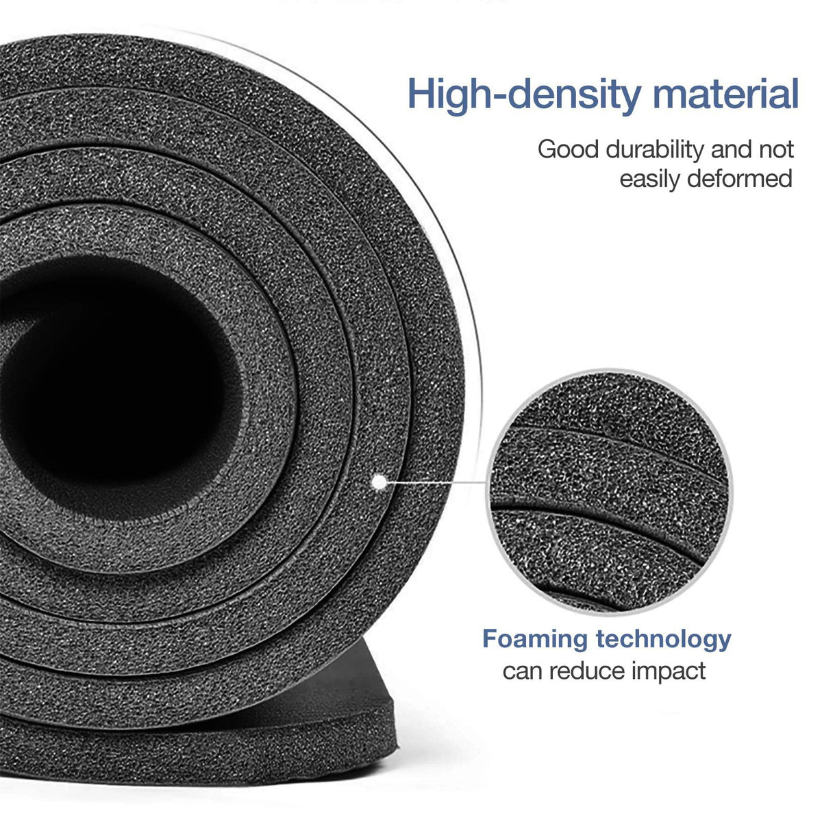 Thick Yoga Mat Non Slip (Black / 72 x 24 x 0.4 inches)