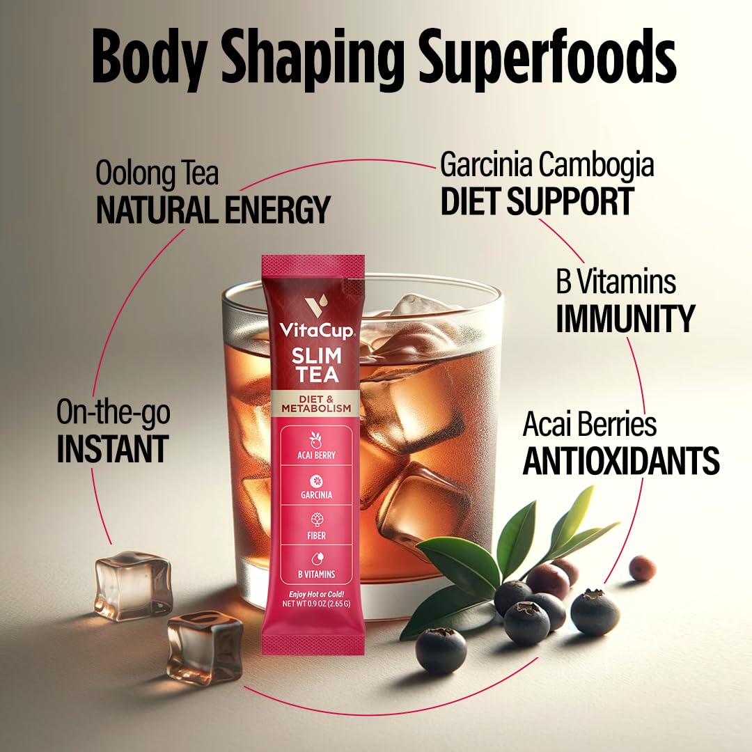 Slim Instant Tea Packets For Diet Support (48 Count (Pack of 1))