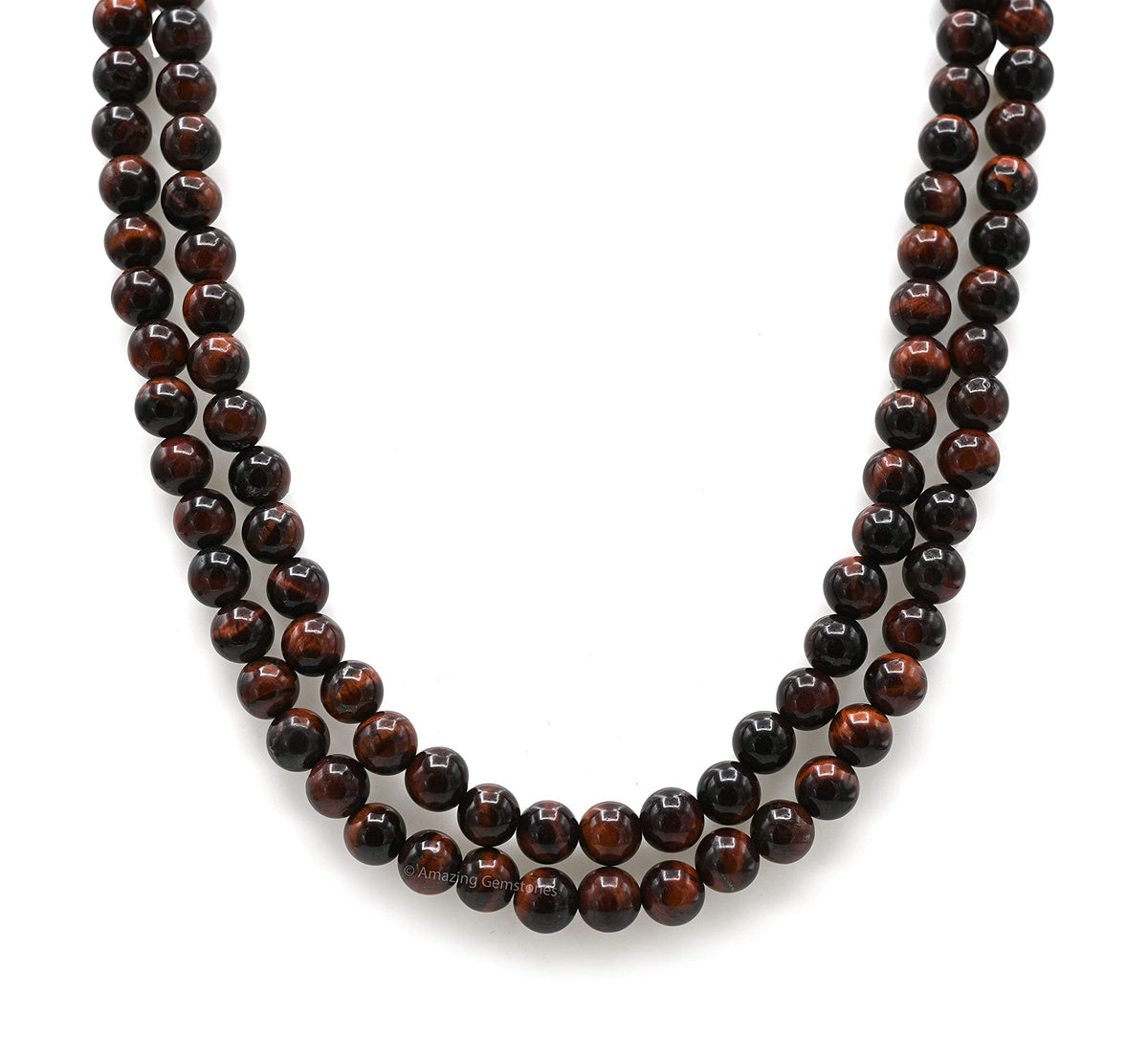 Tiger Eye Mala Saadi (Red Tiger Eye / Plain)