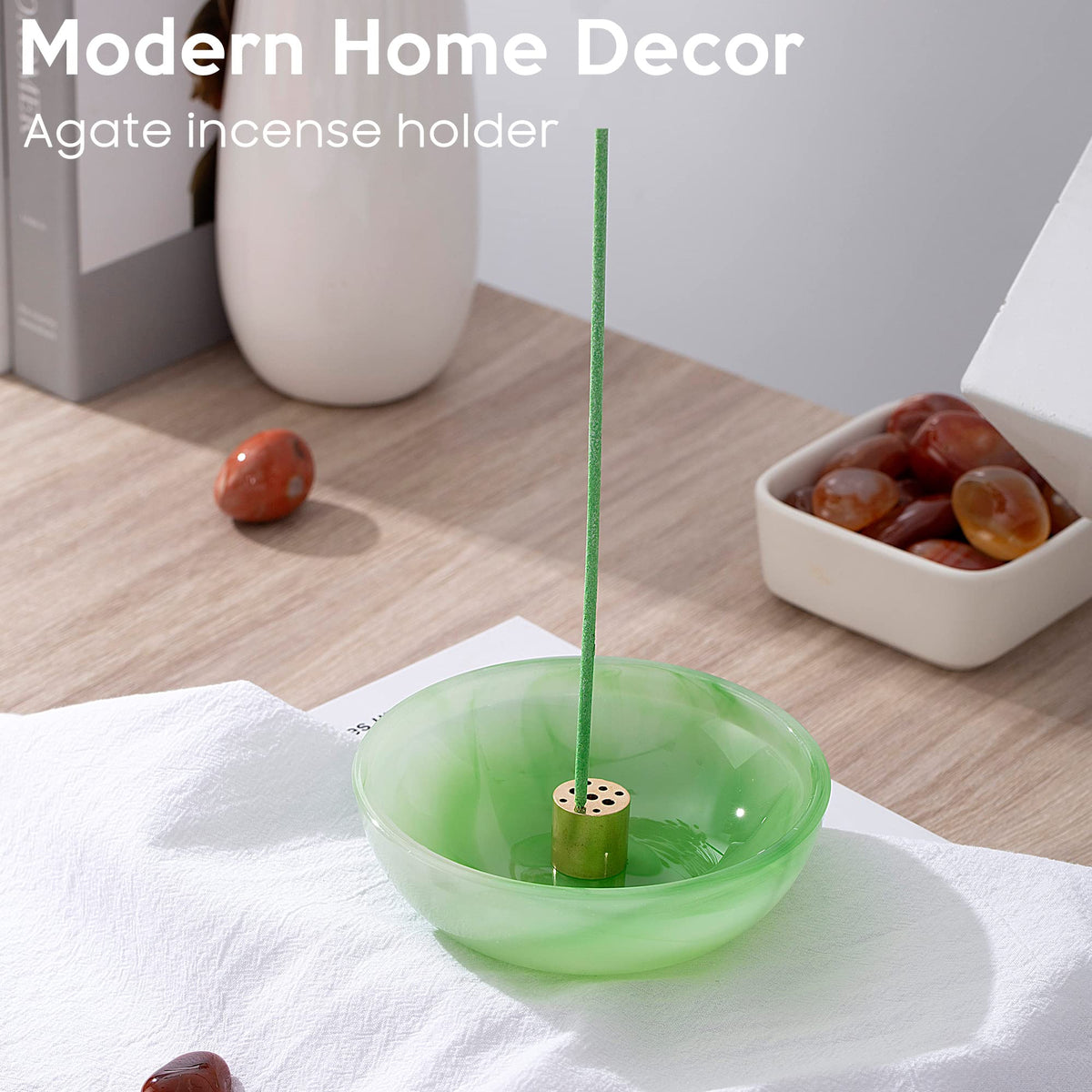 Incense Holder (Agate Green)