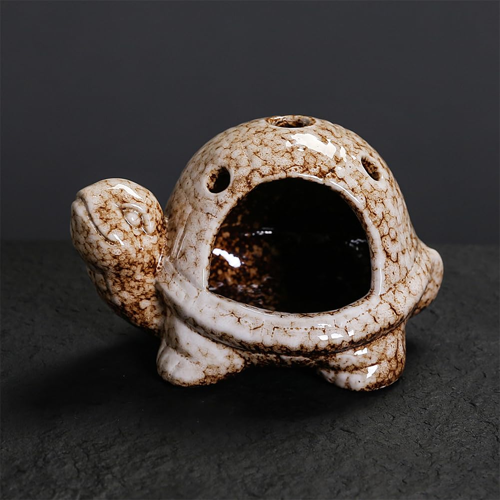 Turtle Palo Santo Holder Ceramic Palo Santo Burner Sage Holder for Burning (C)