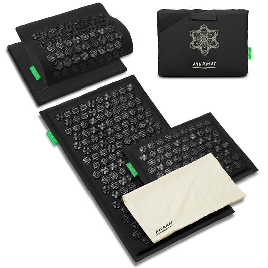 Acupressure Mat and Pillow Set (XL-5Piece)
