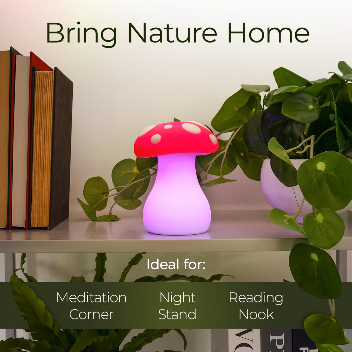 Breathing Buddha' Guided Visual Meditation Tool for Mindfulness (Mushroom / Multicolor)