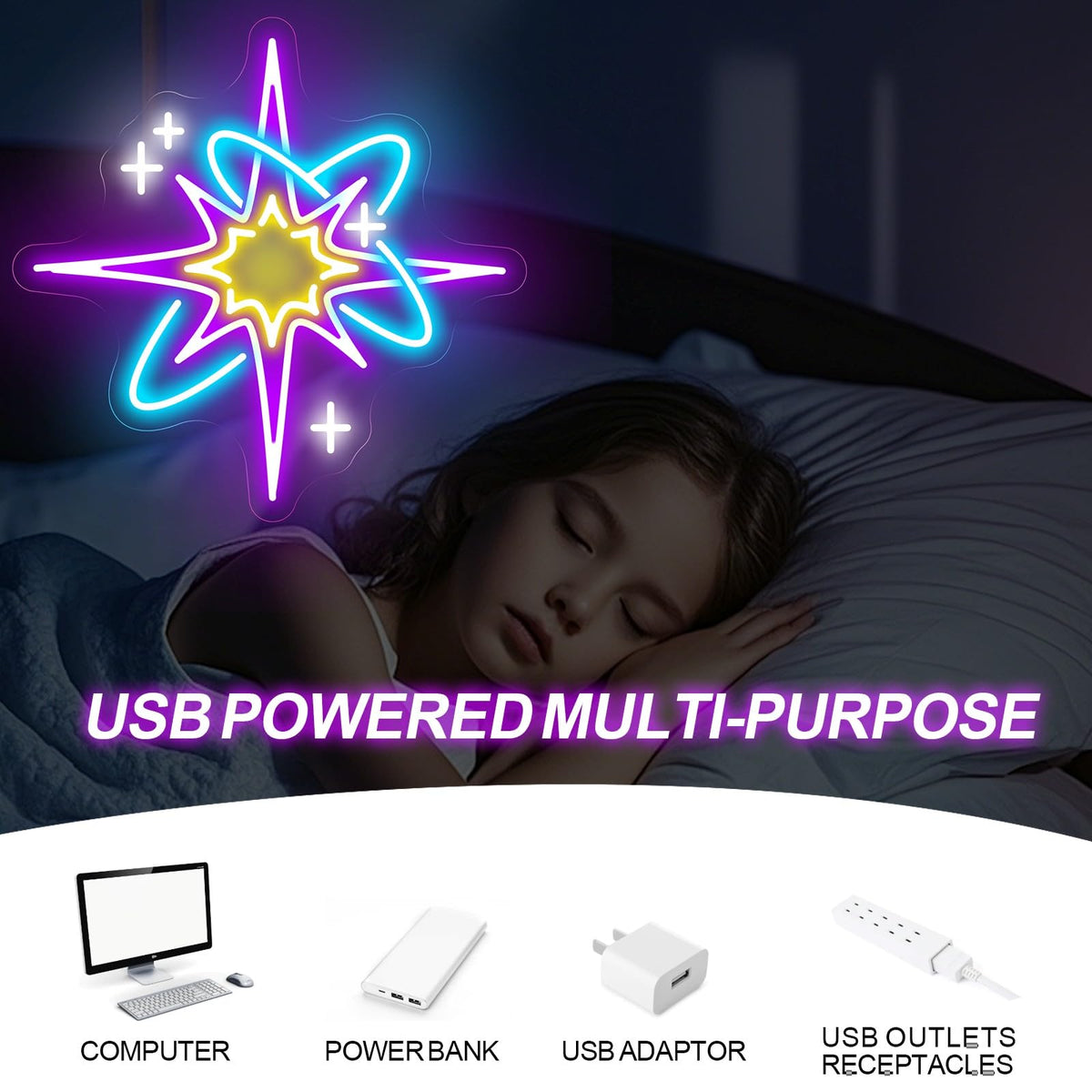 Starburst Neon Sign (Starburst-Purple)