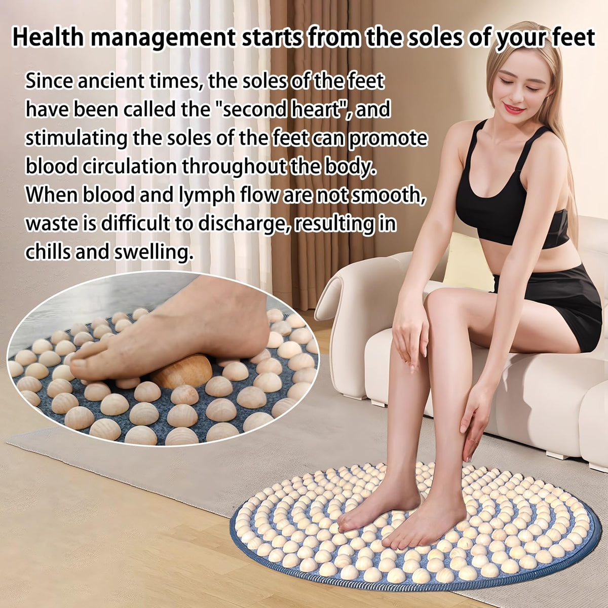 Foot Massage Mat (19.7x19.7in)