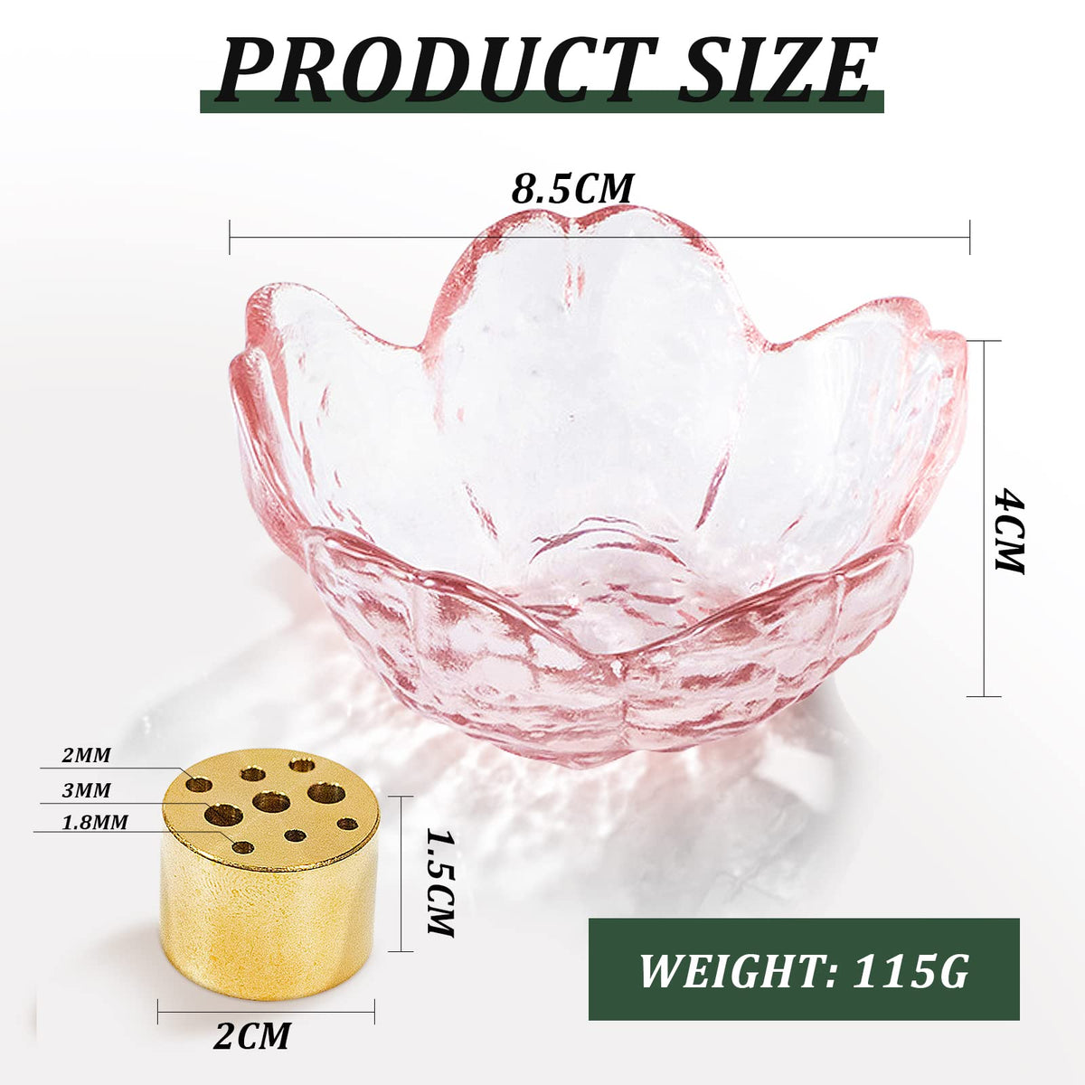 Incense Holder for Sticks Cherry Blossom Incense Burner (Brass)