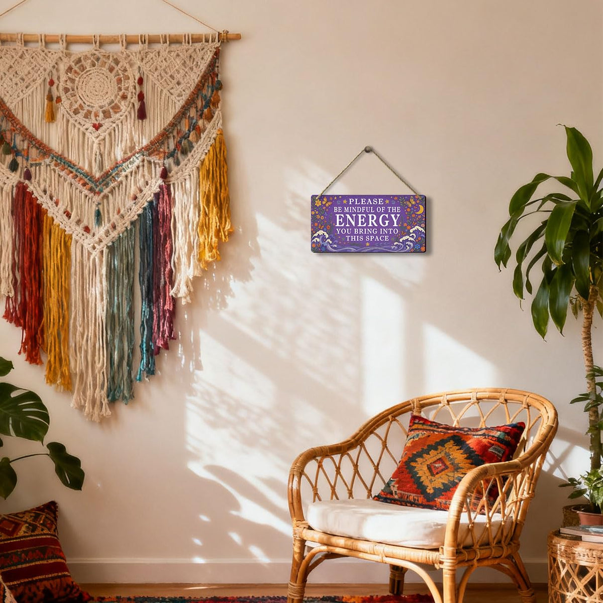 Spiritual Wall Decor Positive Energy Sign (01Energy)