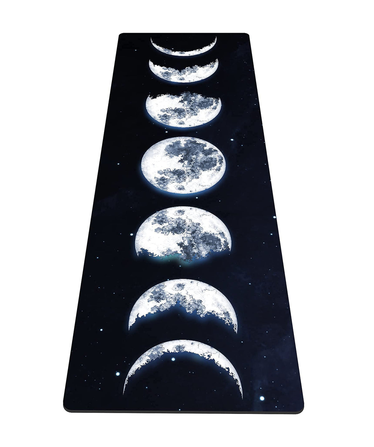 Yoga Mat Print Extra Thick TPE Non Slip Fitness Exercise Mat with Carrying Bag (Moon-Y)